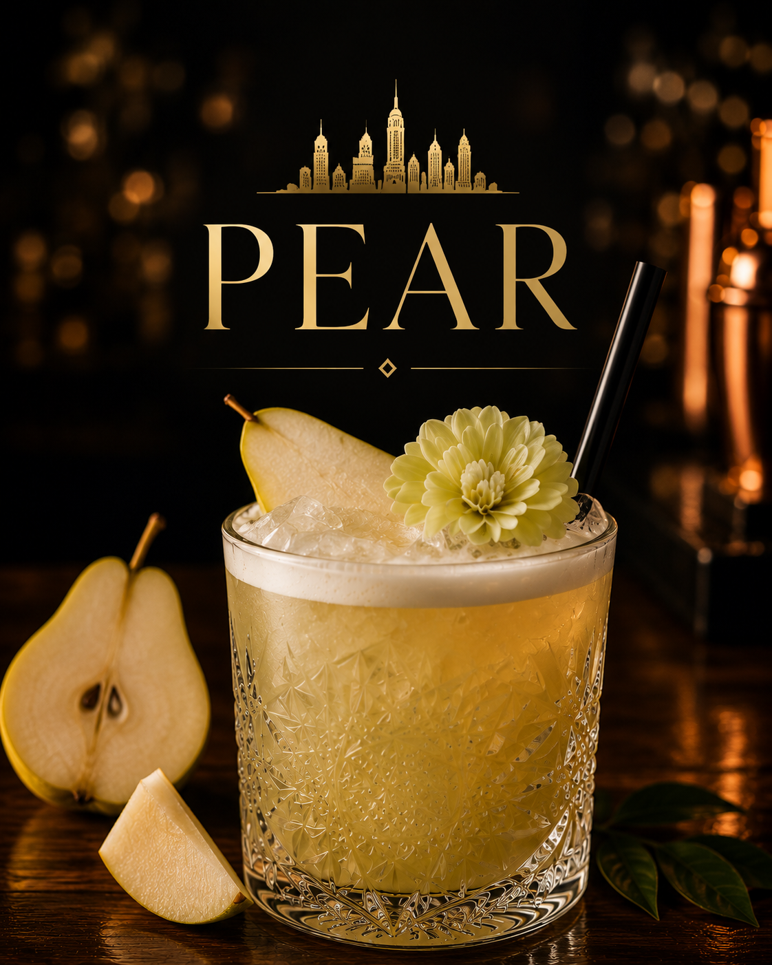Pear Whiskey Sour