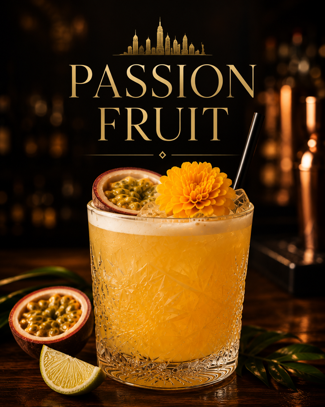 Passion Fruit Whiskey Sour