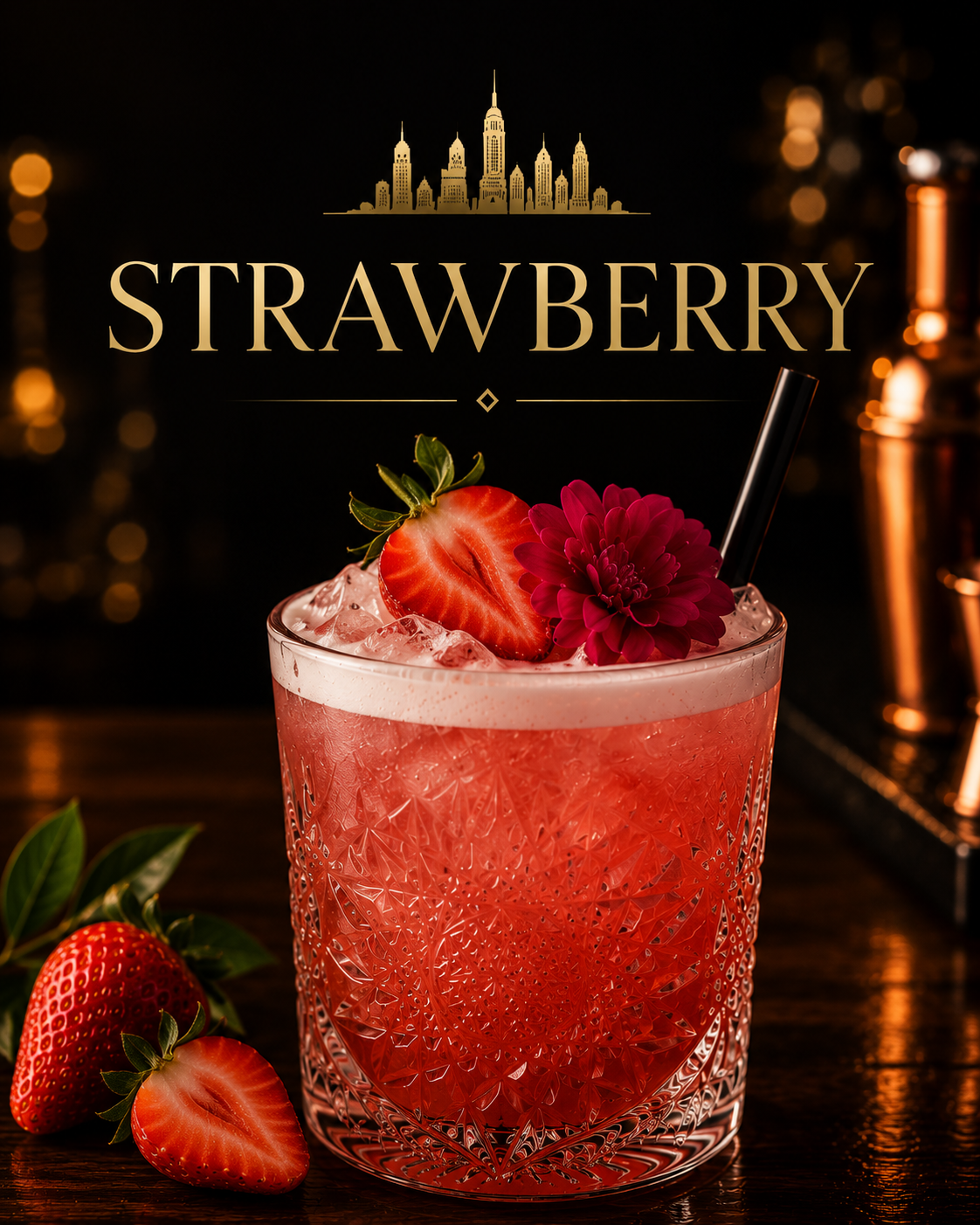 Strawberry Whiskey Sour